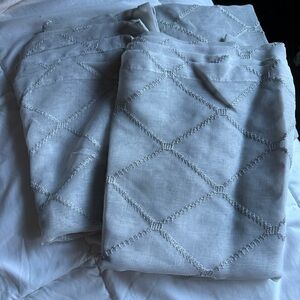 Gray Textured Curtains